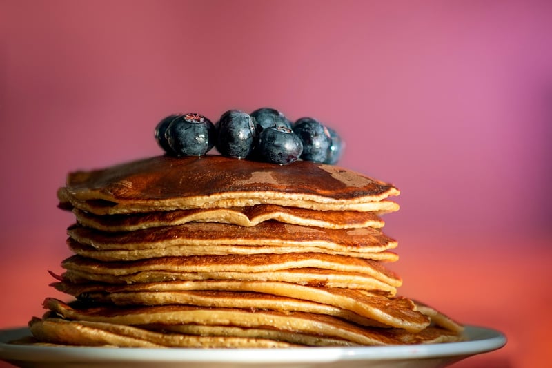 Pancakes with syrup